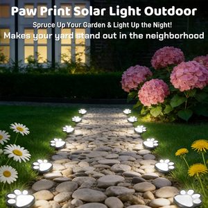 Nouvelle lampe solaire <span class=keywords><strong>LED</strong></span> IP65 en forme de petite patte de chat, luminaire décoratif créatif pour jardin, cour et pelouse, étanche - Product Image 4