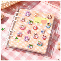 Pegatinas 3D de Animales Miniatura, Lindas y Educativas, Hechas a Mano, de Cristal Epoxi, Kawaii, de Oso, Panda y Conejo, para Decoración de Álbumes de Recortes y Kpop, Venta al Por Mayor