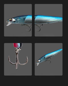 Tuzlu Su Kıyı Balıkçılığı Yapay Minnow Wobbler Balık Yemleri Sert Yem 100mm 14g Yüzen Minnow Yemi Levrek İçin - Product Image 6