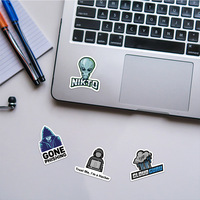 50 autocollants imperméables pour ordinateur portable, bouteille, voiture, avec logo de programmeur informatique, graffiti, code informatique