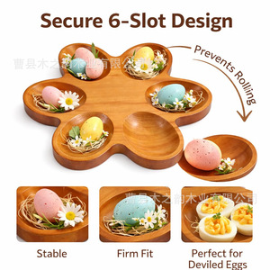 Flower Shaped <b>Picnic</b> Tray <b>Portable</b> Fruit Snack Platter For Outdoor Camping Home Use - Product Image 5