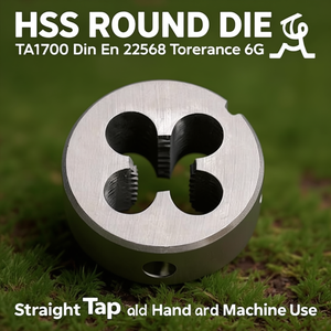 Hss Round <b>Die</b> Ta1700 Din En 22568 Tolerance 6g Straight <b>Tap</b> Hole For Hand And Machine Use - Product Image 3