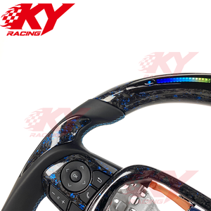 Accesorios Interiores para Automóviles Toyota Corolla XEI LE RAV4 Avalon 2014-2026, Volante de Fibra de Carbono Forjado con LED RPM Personalizado - Product Image 2