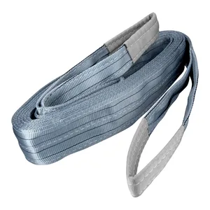 Truper 1 Unidad 4 'X 8' Poliéster Flat Web Sling 1 Ton Capacidad de elevación Material de nailon Ojo a ojo - Product Image 1