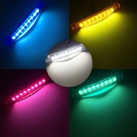 2 feux latéraux étanche, LED, 12V/24V, 9 SMD, pour camion, Van, remorque, indicateur de marquage latéral