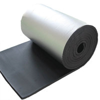 Rouleau de feuille de mousse de caoutchouc en aluminium NBR PVC, matériau d'isolation thermique pour applications CVC
