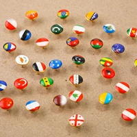 Épingle de voyage du drapeau de l'État des États-Unis crochets décoratifs en métal pour tentures murales accessoires de décoration de panneau de liège de bureau
