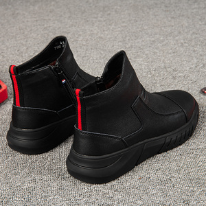 Botas de cuero genuino para hombre, zapatos con cremallera superior, informales, cómodos, impermeables, para caminar y conducir, nuevo estilo - Product Image 4