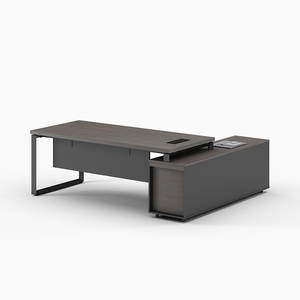 Mobilier bureau bureau moderne bureau en <span class=keywords><strong>bois</strong></span> bon marché pour direction en forme de L bureau - Product Image 2