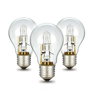 Bán hàng nóng A60 G45 Nến sinh thái Halogen 28W 42W 53W 70W 100W kính che 120V 230V E27 bóng đèn halogen vonfram, Bóng Đèn HAL-A - Product Image 3