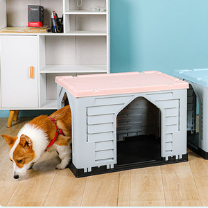 Casa de Plástico para Perros, Tamaño Pequeño y Mediano, Impermeable, para Interiores y Exteriores, Fácil de Limpiar y Desmontar - Product Image 2