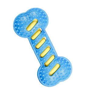 Durable Squeaky Bone Chew Toy For Dogs Rubber Teeth Cleaning Indoor Play Large Size - Product Image 5