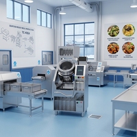 Robot de cuisine intelligent haut de gamme T-Chef TC-40EA pour club privé, écran tactile numérique, auto-nettoyant, en fonte/acier inoxydable