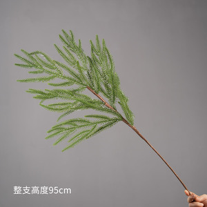 Artificial Pine <b>Branch</b> <b>Light</b> Green Silk PVC Home Decor Holiday Decoration Single <b>Branch</b> - Product Image 4