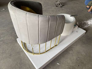 Sillón de Pedicura de Lujo para Salón de Belleza, Diseño Popular, Sin Plomería, Color Rosa, Relajante, con Masaje para Pies, Sin Tazón - Product Image 3