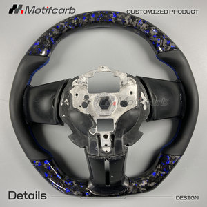 Volante Personalizado de Fibra de Carbono Forjado Azul, Mejora Interior para Ford Mustang 2015-2023 GT GT350 GT500 Coupé Convertible S550 - Product Image 5