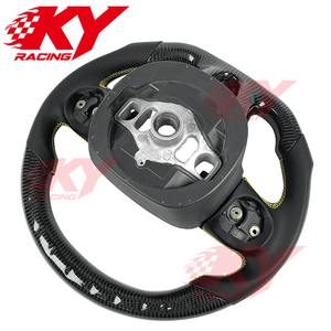 Accesorios Interiores para Dodge Challenger Hellcat Durango Charger RT/SRT Scat Pack SRT8, Volante de Fibra de Carbono con LED e Indicador de RPM - Product Image 3