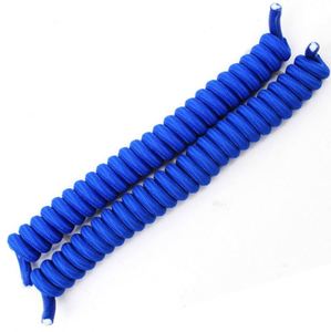 Factory Stock 17cm Blue Twisted Rope Shoelaces Elastic Curly Shoe <b>Laces</b> for Shoe - Product Image 1