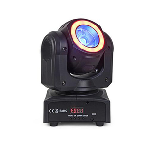 Tête mobile DJ Lights LED 60W Beam Halo Effect DMX 512 son pour clubs Spectacles musicaux fête <span class=keywords><strong>disco</strong></span> - Product Image 2