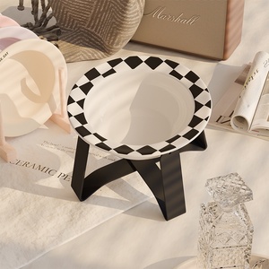 ชามอาหารสัตว์เลี้ยงทรงจานบินป้องกันคางดำ สำหรับสุนัขและแมว ของแท้จากเกาหลี - Product Image 4