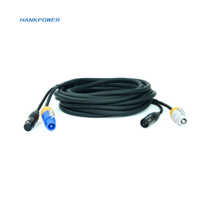Câble <span class=keywords><strong>combo</strong></span> <span class=keywords><strong>XLR</strong></span> 5 broches DMX PowerCon Compatible câble hybride d'alimentation <span class=keywords><strong>XLR</strong></span> Powercon 5p - Product Image 2