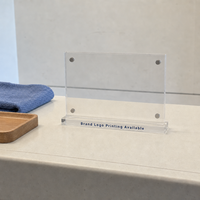 Plaque nominative magnétique, fixation magnétique pour panneau, comptoir d'accueil d'hôtel, support de logo pour bureau, à poser sur un comptoir
