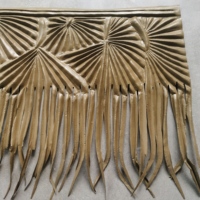 Auténticas hojas de paja de Palma sintética de estilo balinés, espesor ignífugo para Villas y Rainforest Resort Spa, cubierta de techo