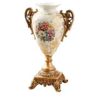 Jarrón de decoración de estilo europeo-Entrada de doble manija de porcelana - Product Image 5