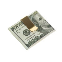 Pinces à billets pour portefeuille à poche avant minimaliste en acier inoxydable personnalisées Clips en acier à ressort Clips en métal