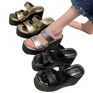 Factory Wholesale Summer New Sporty Wedge Heel Platform Flat Sandals Women's Shoes - Product Image 5