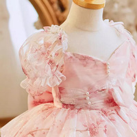 2025 premier anniversaire princesse robe rose fleur fille robe pour enfants filles robe de mariée
