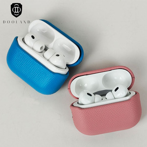 Vente chaude entièrement enveloppé à la main en cuir véritable <span class=keywords><strong>Togo</strong></span> pour Airpods Pro 3 étui en cuir pour <span class=keywords><strong>housse</strong></span> d'écouteur - Product Image 1