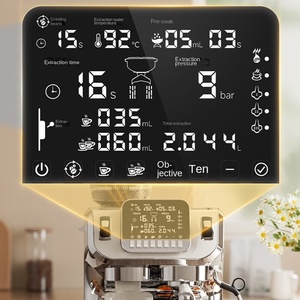 Machines à expresso électriques semi-automatiques en acier inoxydable, machine à café expresso intelligente pour la maison - Product Image 3