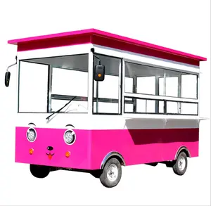 Promosi truk makanan Trailer katering dapur seluler/Vans makanan cepat saji multifungsi 4 roda mobil makan