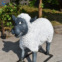 CCAA09 Animal animatronique de haute qualité, grandeur nature, modèle de chien de dessin animé 3d pour la ferme