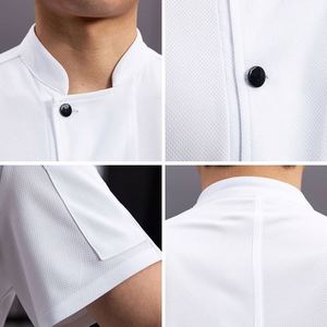 Vêtements pour le personnel des restaurants, des fast-foods et des boutiques de hot pot, vêtements de serveur d'hôtel, veste de chef personnalisée avec logo pour hommes - Product Image 2