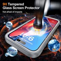 Étui de téléphone magnétique à protection intégrale double face 360° avec protection d'écran en verre pour iPhone 18 Pro Max