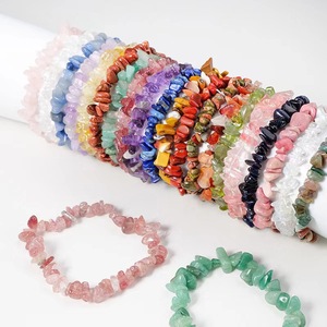 Collection <span class=keywords><strong>de</strong></span> Bracelets Faits Main en Pierres Naturelles Exquises – Bracelets Extensibles en Pierres Précieuses Naturelles avec Perles <span class=keywords><strong>de</strong></span> Pierres Concassées, Quartz <span class=keywords><strong>Rose</strong></span> et Améthyste pour la Guérison - Product Image 5