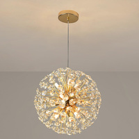Nouvelle Suspension Luxe Moderne G9 Style Pissenlit 2024, Lustre en Cristal pour Restaurant, Salon et Salle à Manger