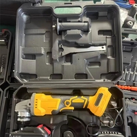 Meuleuse d'angle professionnelle sans fil à batterie lithium sans balais 100/115/125mm avec interrupteur à gâchette, ensemble combiné