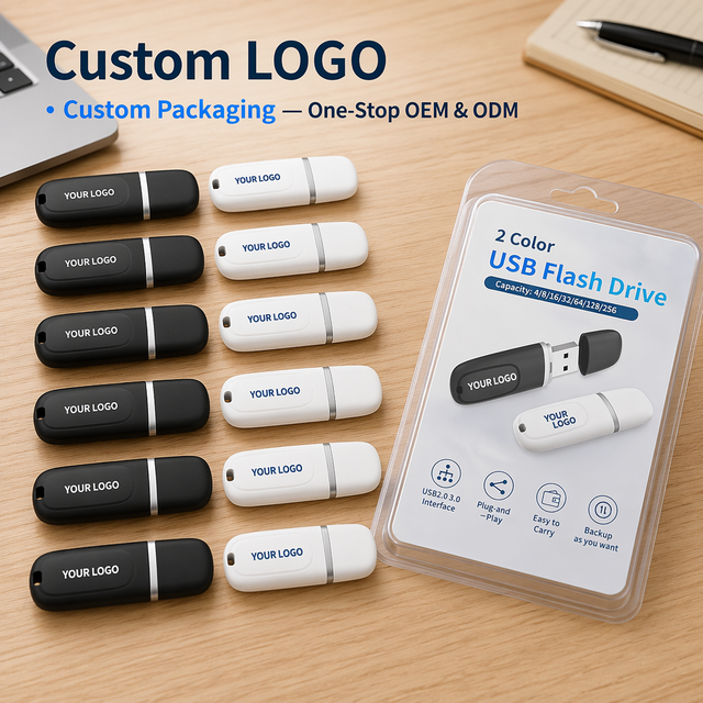 Plastic Capsule Bulk Price Custom Logo Mini USB Flash Drive 4GB-256GB USB 2.0/3.0 New Business Gift 1-Year Warranty Model