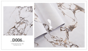 Carta da Parati 3D Geometrica in PVC Spesso, Antiscivolo, per Cucina, Camera da Letto, Piani di Lavoro, Mobili, Facile da Rimuovere, Grigio/Bianco, in Rotolo - Product Image 5