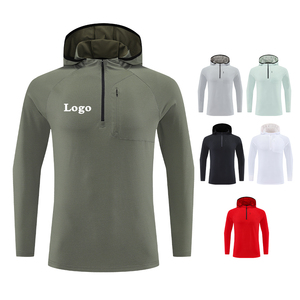 เสื้อยืดแขนยาวผู้ชายสำหรับออกกำลังกาย ฟิตเนส ผ้าโพลีเอสเตอร์ 100% แห้งเร็ว กระชับรูปทรง เหมาะสำหรับออกกำลังกายในฤดูใบไม้ร่วงและวิ่ง ดีไซน์เรียบง่าย - Product Image 3