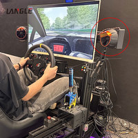 Kit de retour de force aérodynamique pour simulateur de course, double générateur de vent, contrôleur, alimentation SimHub, sortie d'air à vitesse contrôlée pour cockpit de simulateur