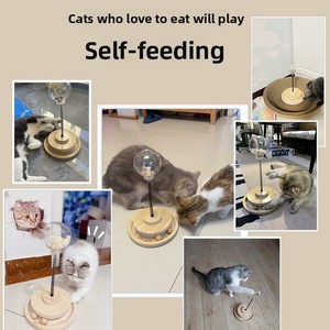 Fournisseur Direct Fabricant Arbre à Chat en Carton avec Matériaux en Laine, Bâton de Jouet Antidérapant et Durable pour Chat, Jouet pour Chaton, Balle Distributrice de Nourriture pour Animaux de Compagnie - Product Image 3