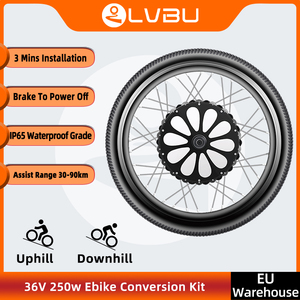 Motor de buje delantero de la serie BX, kit de conversión de bicicleta eléctrica con batería de 36V, 250w, 16-29(700C) pulgadas - Product Image 2