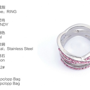 OEM <b>Ring</b> Manufacturer Luxury Elegant Full Iced Out Crystal Diamond Hollow Out <b>Rings</b> for Women Party Jewelry Factory Directly - Product Image 5