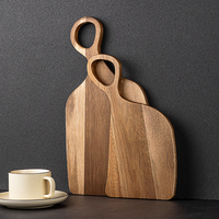 Keuken snijplank van massief hout voor steak, brood, babyfruit, creatief paar, acaciahouten snijplank