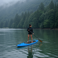Planche de paddle gonflable tout usage de 11 pieds, kit complet ISUP en PVC, 3 ailerons, capacité de charge de 200 kg, logo personnalisé, vente en gros, usine