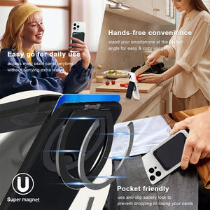 Estuche para Tarjetas de Crédito NFC para Apple Wallet Magsafe con Diseño <span class=keywords><strong>Macsafe</strong></span>, 3 Tamaños, Sin Cierre - Product Image 4